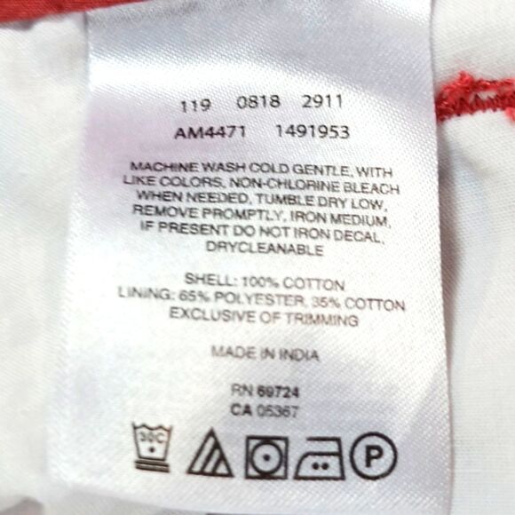 Columbia NWOT Lightweight Cotton Bermuda Shorts Men's 40W. Red 4 Pockets........ - Picture 5 of 11